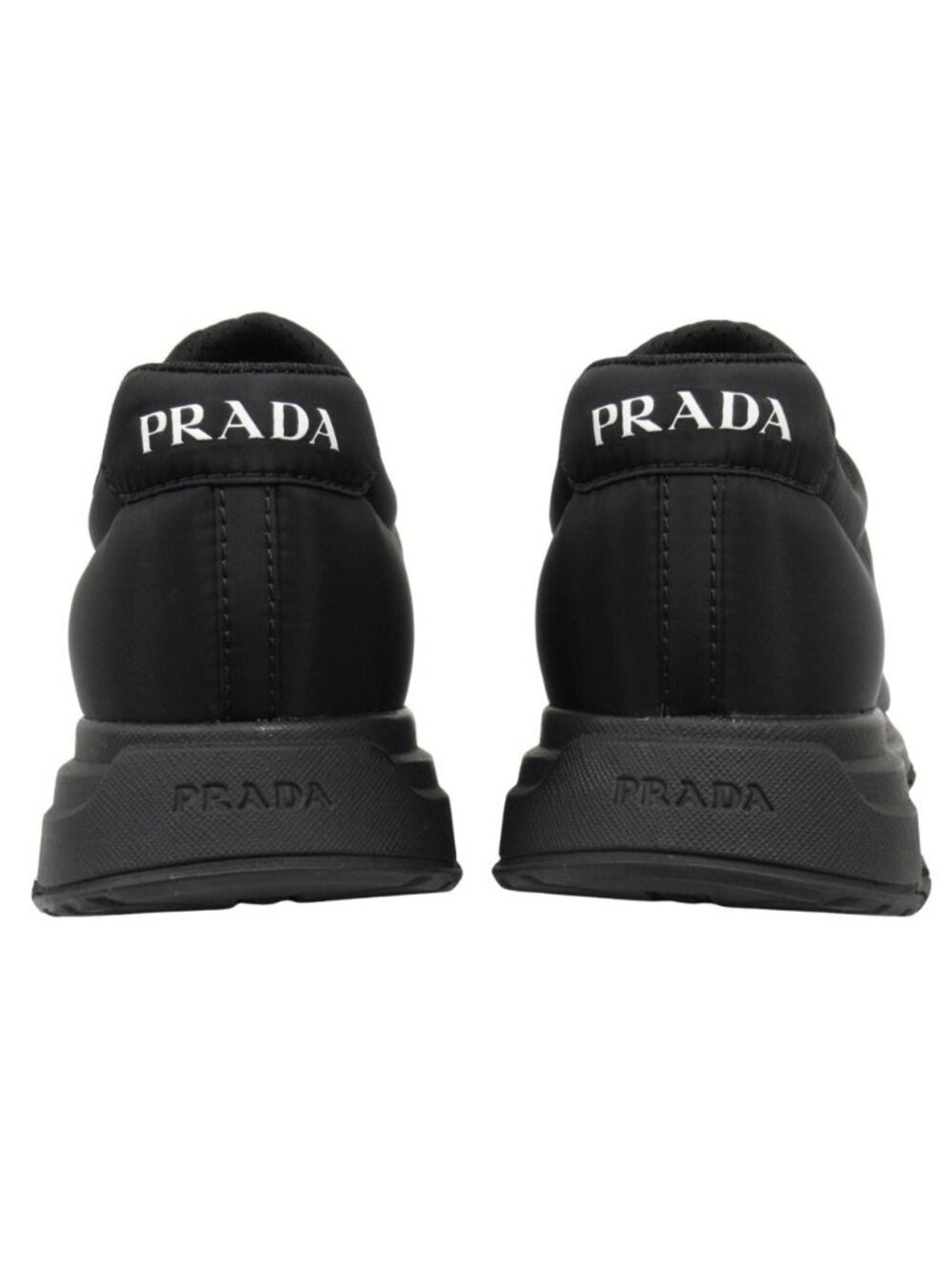 Prada Re-Nylon Sneakers Shoes Low Cut 7 Black - Picture 4 of 6